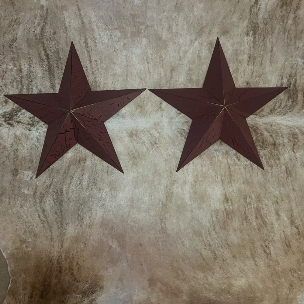 Rustic Metal Star Wall Decor